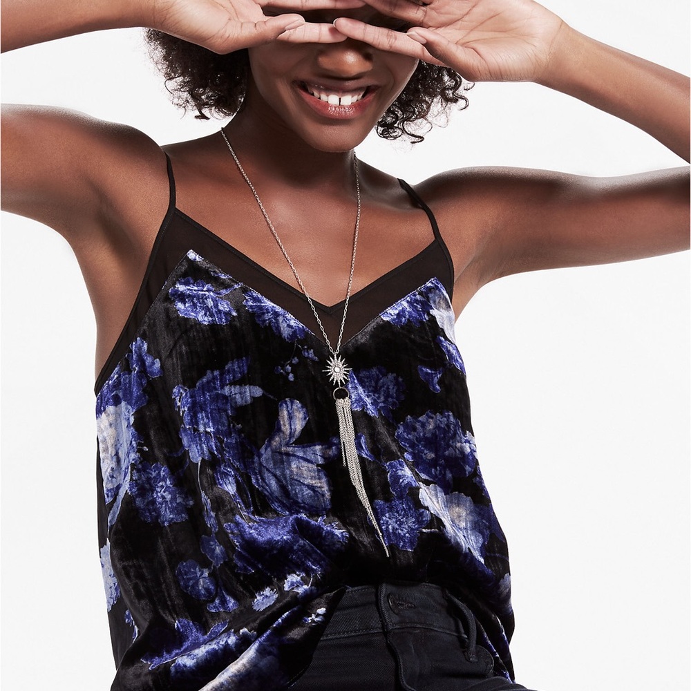 [Lucky Brand] Velvet Floral Tank
